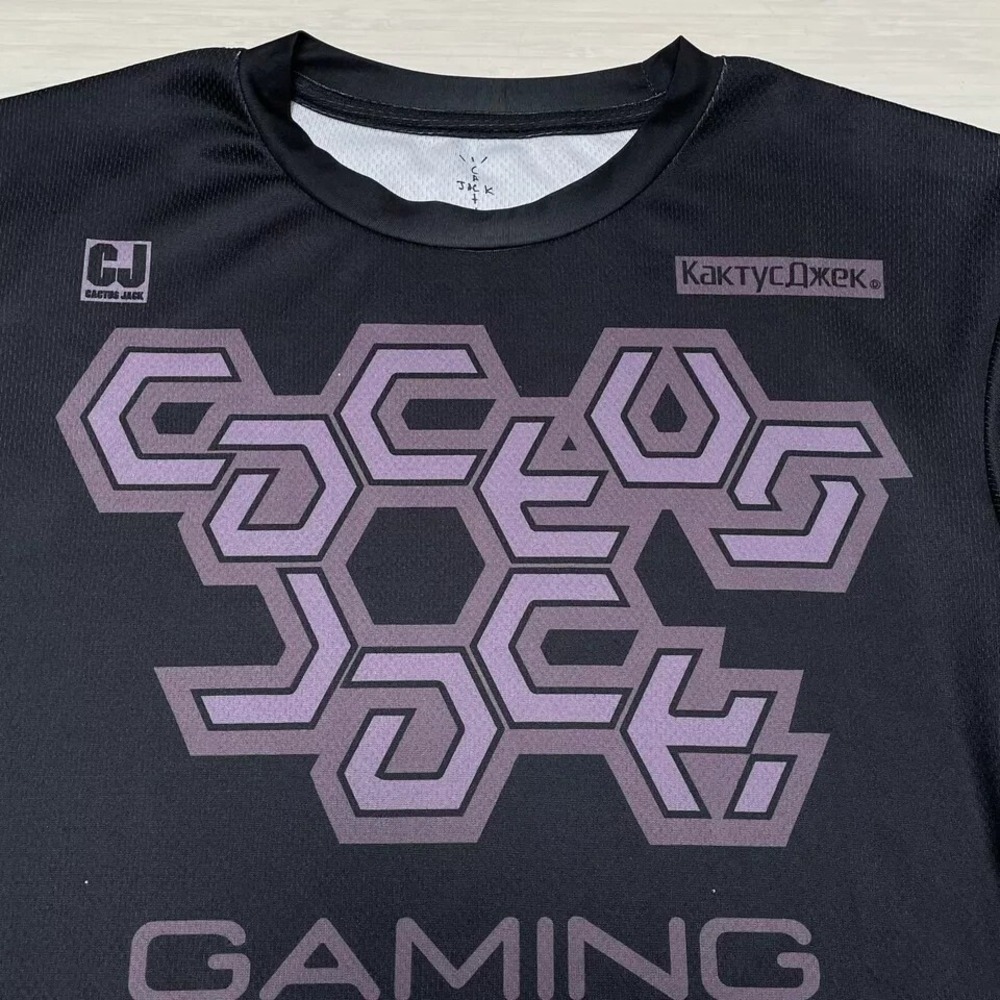 Travis Scott x Cactus Jack Gaming Jersey Long Sleeve Black Astronomical Small - Picture 2 of 5